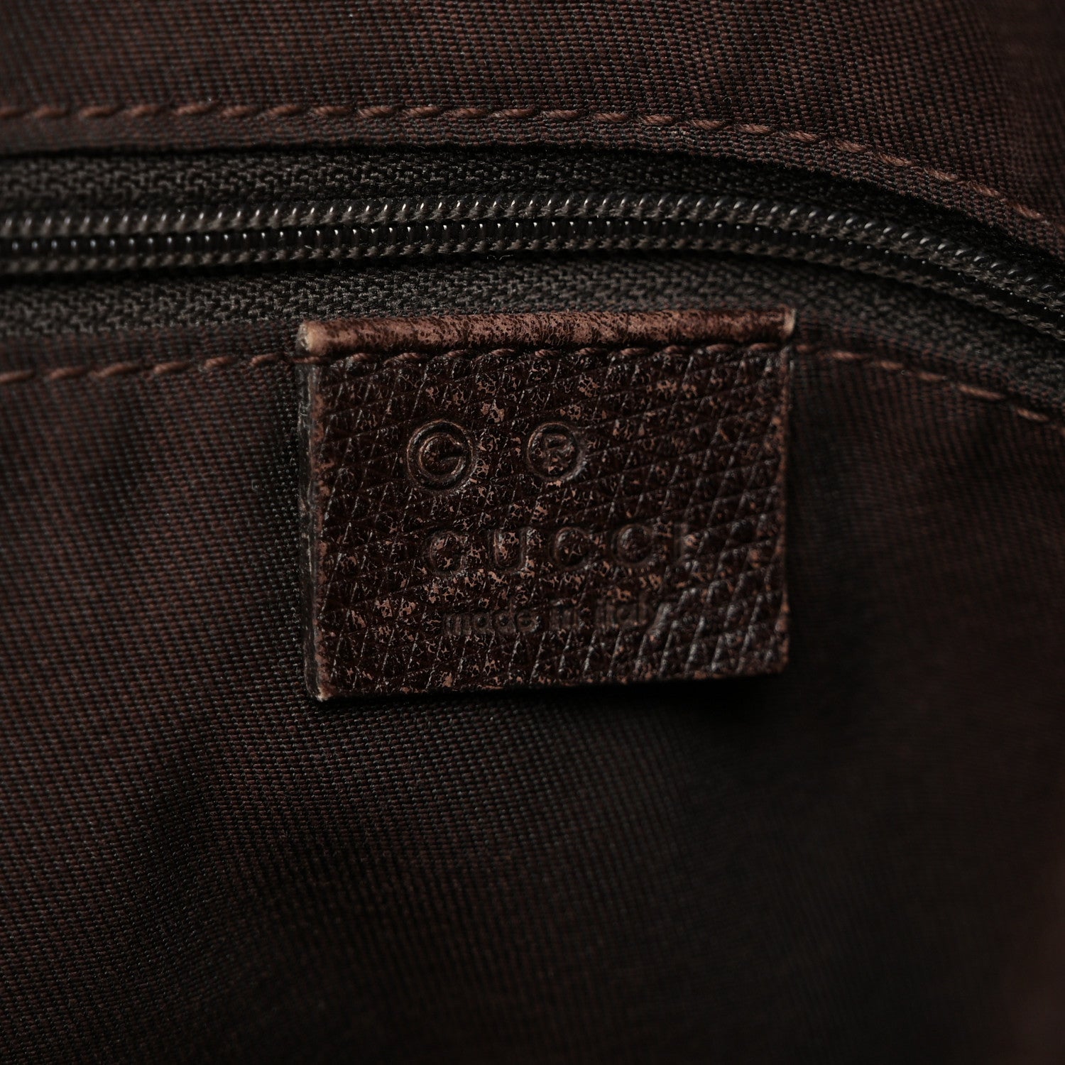 Gucci Denim Monogram Medium Jolicoeur Tote Dark Brown 6 of 12