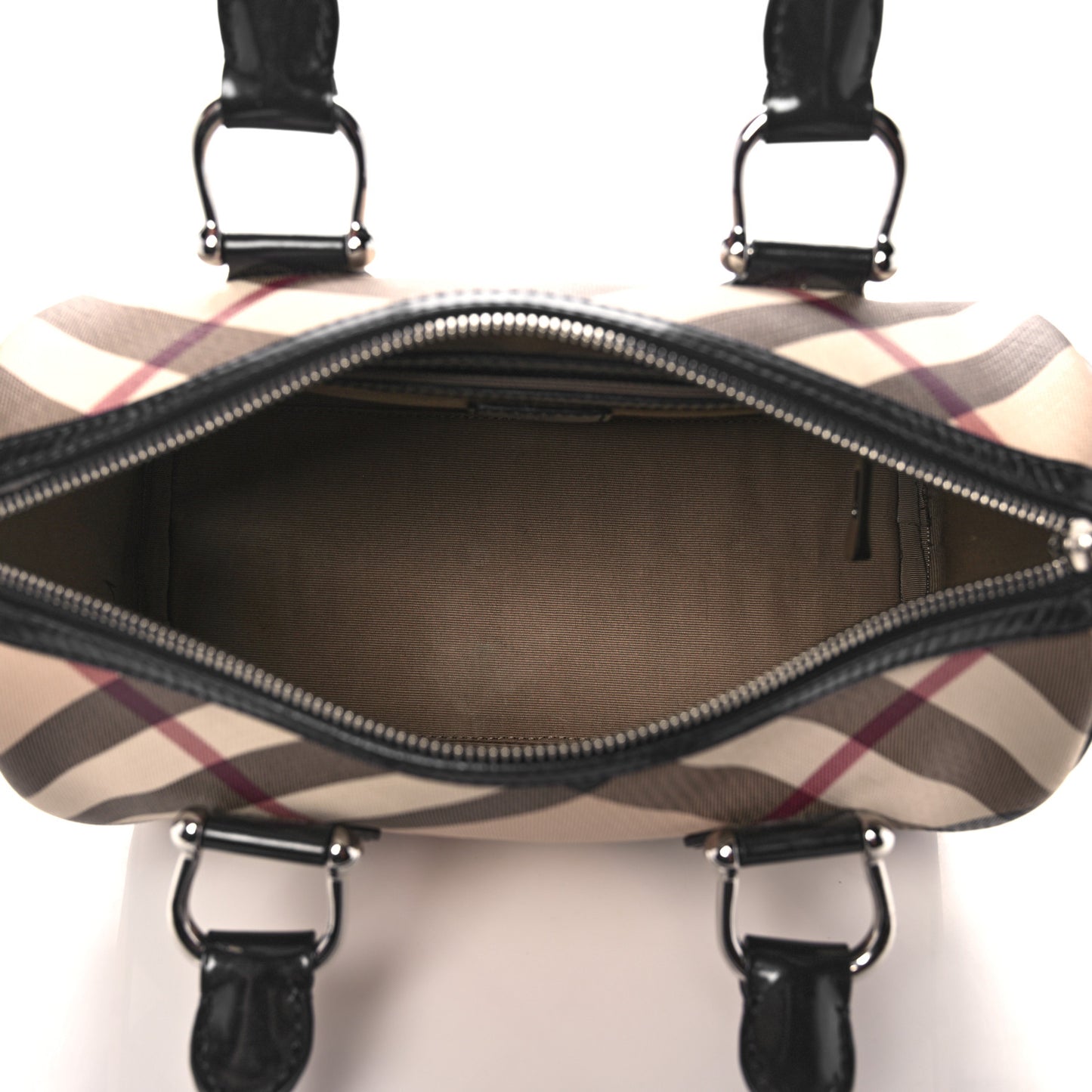 Nova Check Small Chester Bowling Bag Black