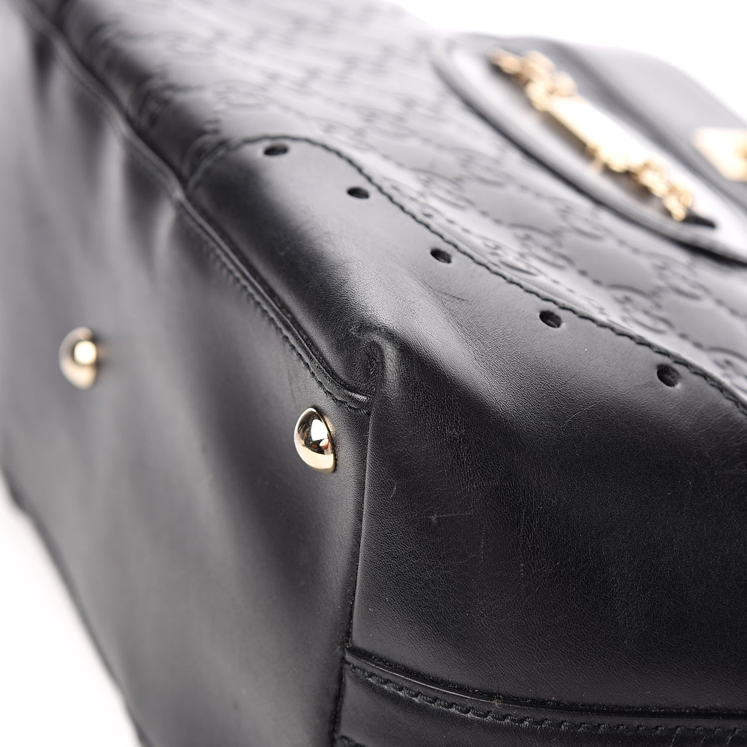 Gucci Guccissima Large Punch Tote Black 9 of 12
