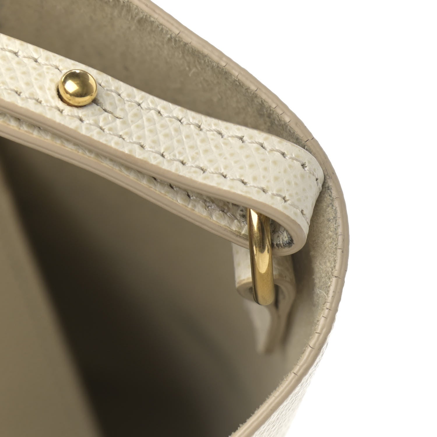 Celine Grained Calfskin Small Vertical Cabas Cream 16 of 19