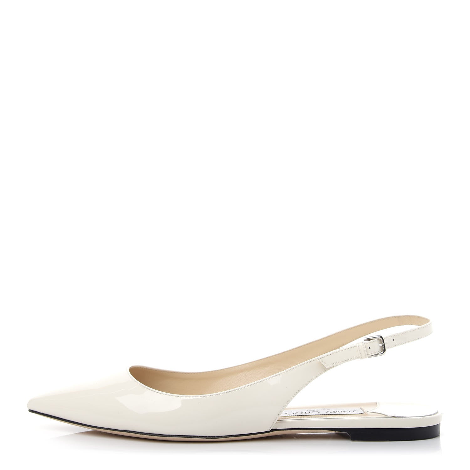 Jimmy Choo Patent Erin Slingback Flats 39 Latte 1 of 10