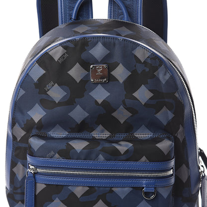 MCM Nylon Camo Dieter Medium Backpack Estate Blue 5 of 7