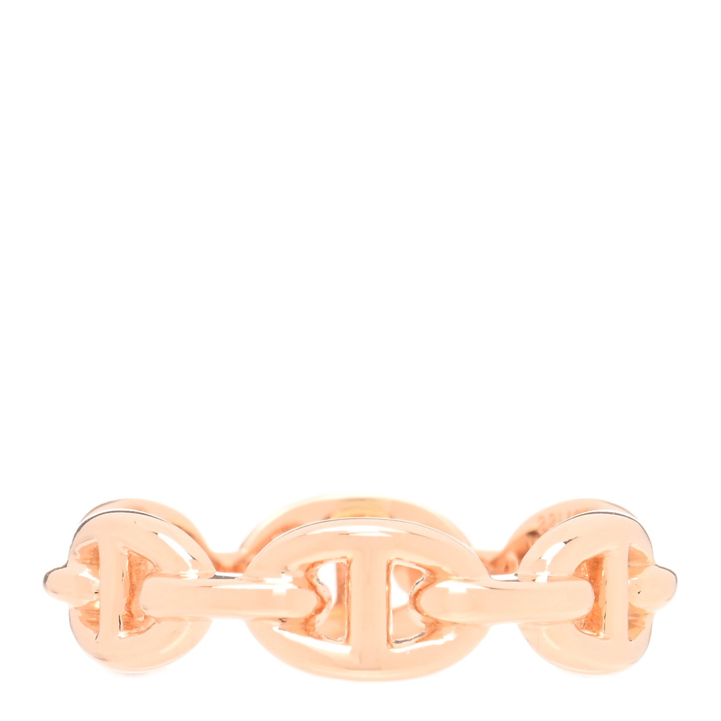 18K Rose Gold PM Chaine d'Ancre Enchainee Ring 57 8
