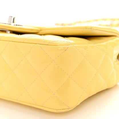 Chanel Patent Quilted Mini Rectangular Flap Yellow 10 of 12