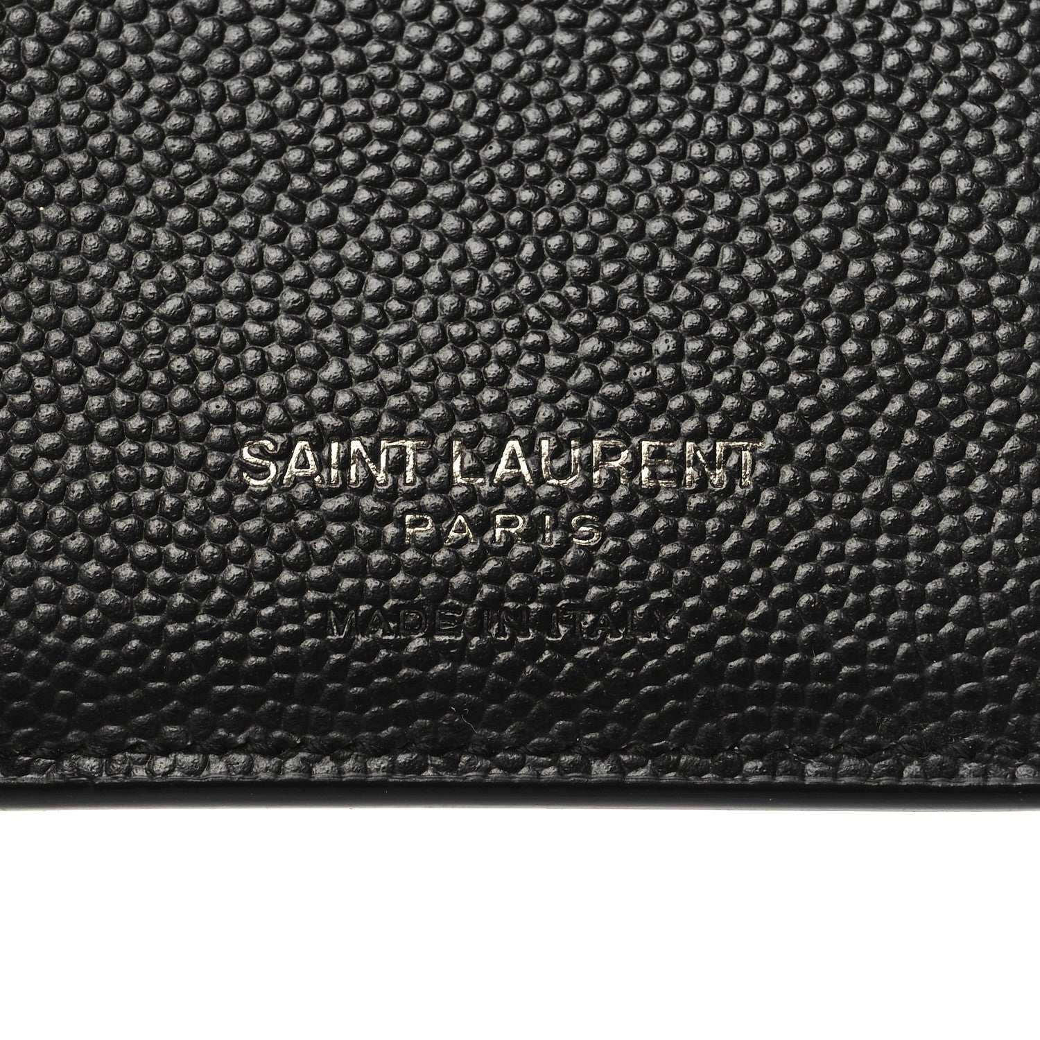 Saint Laurent Grain De Poudre Monogram Bi-Fold Wallet Black 6 of 8