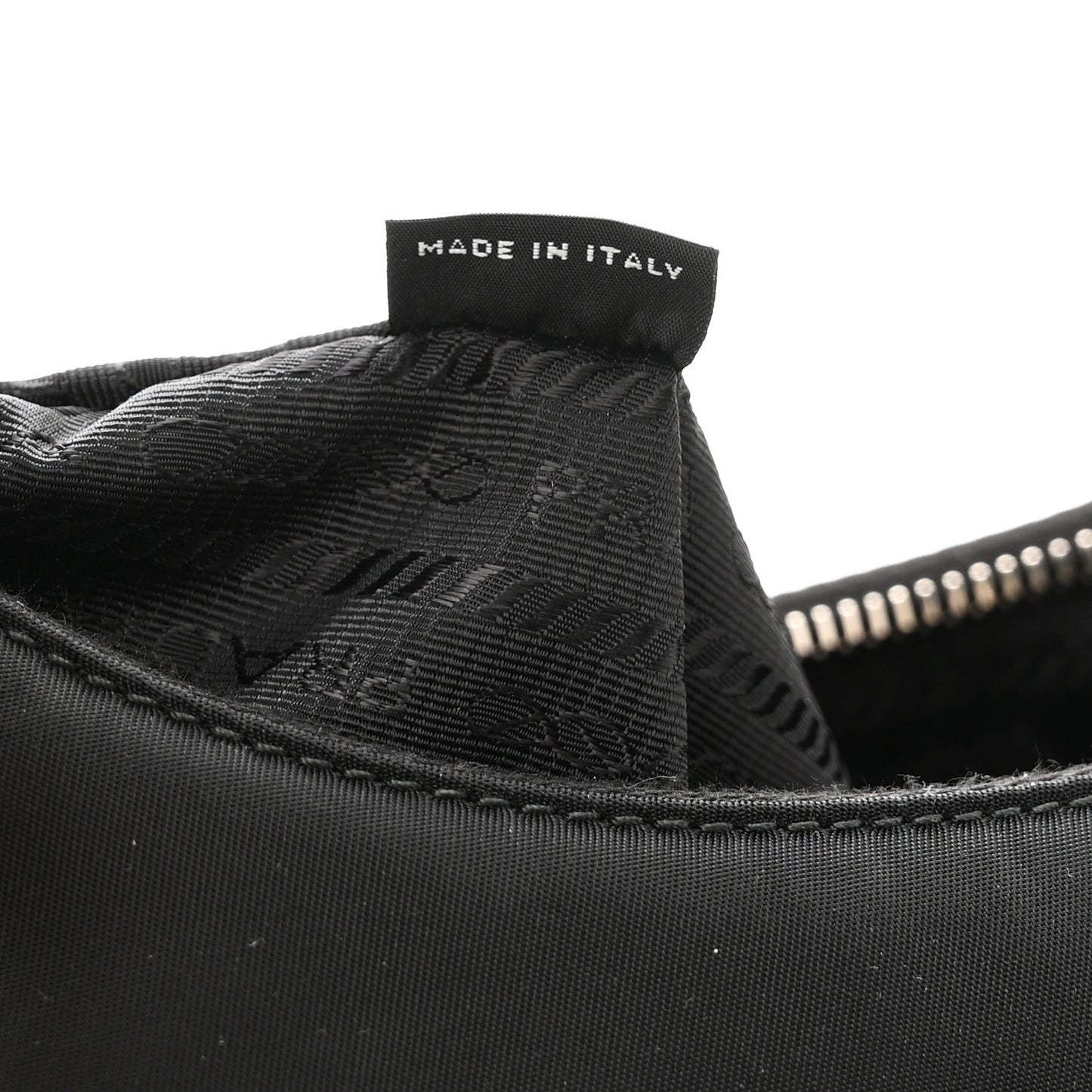 Tessuto Nylon Saffiano Mini Re-Edition 2005 Bag Black