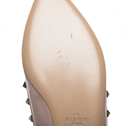 Valentino Garavani Patent Rockstud Ballerina Flats 40 Poudre 9 of 9
