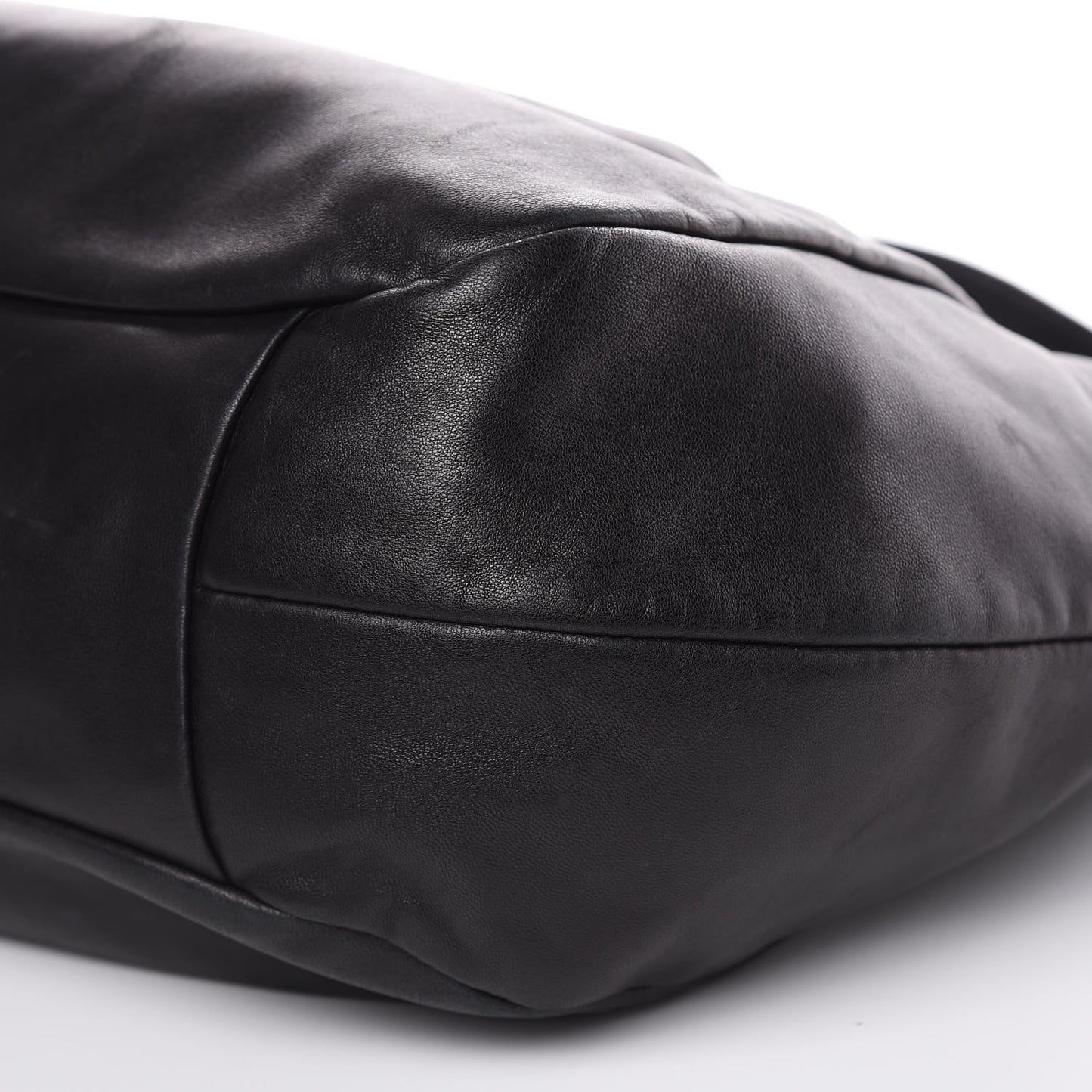 Nappa Frills Shoulder Bag Black