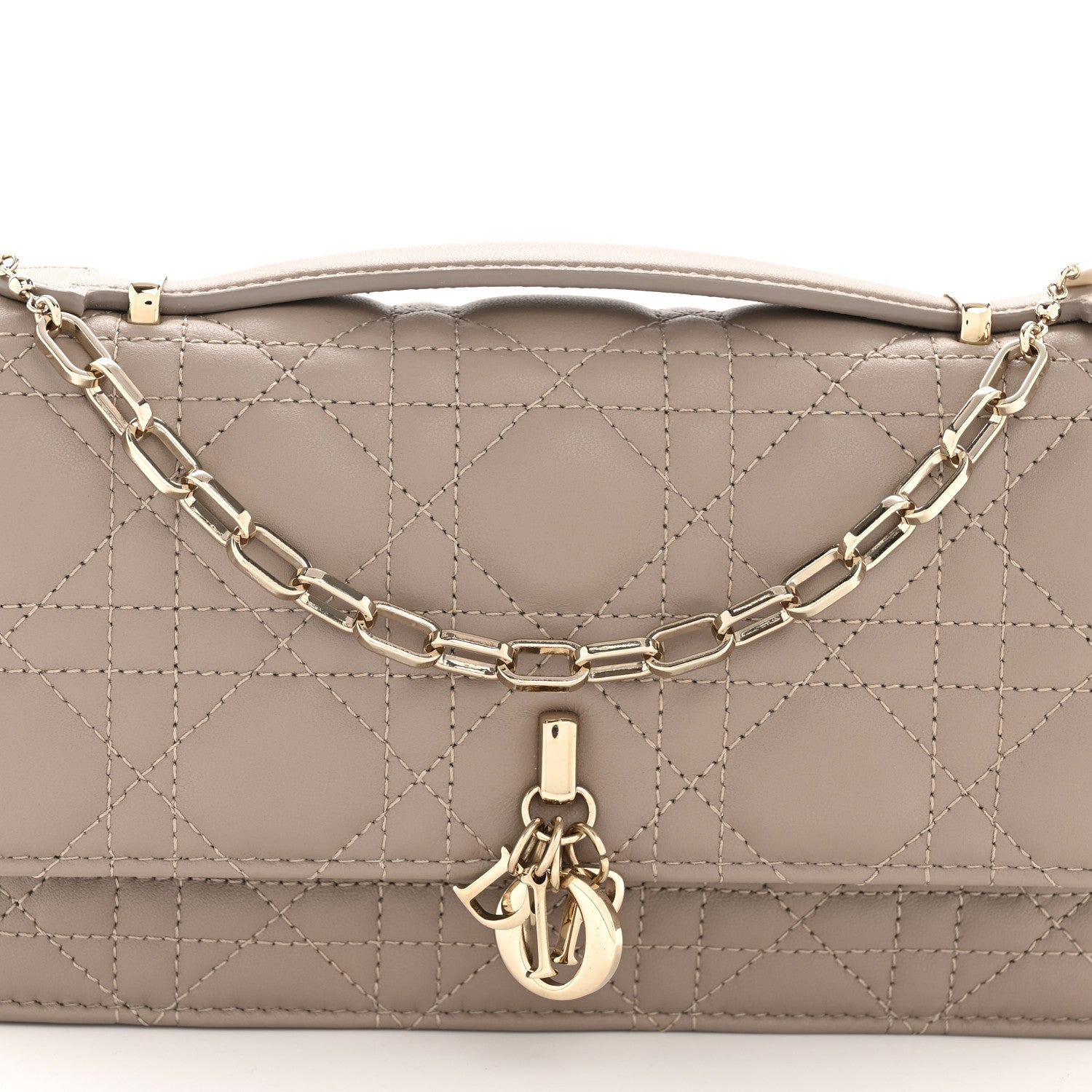 Christian Dior Lambskin Cannage Mini My Dior Bag Powder Beige 8 of 11