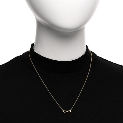 Tiffany 18K Yellow Gold Infinity Pendant Necklace 2 of 4