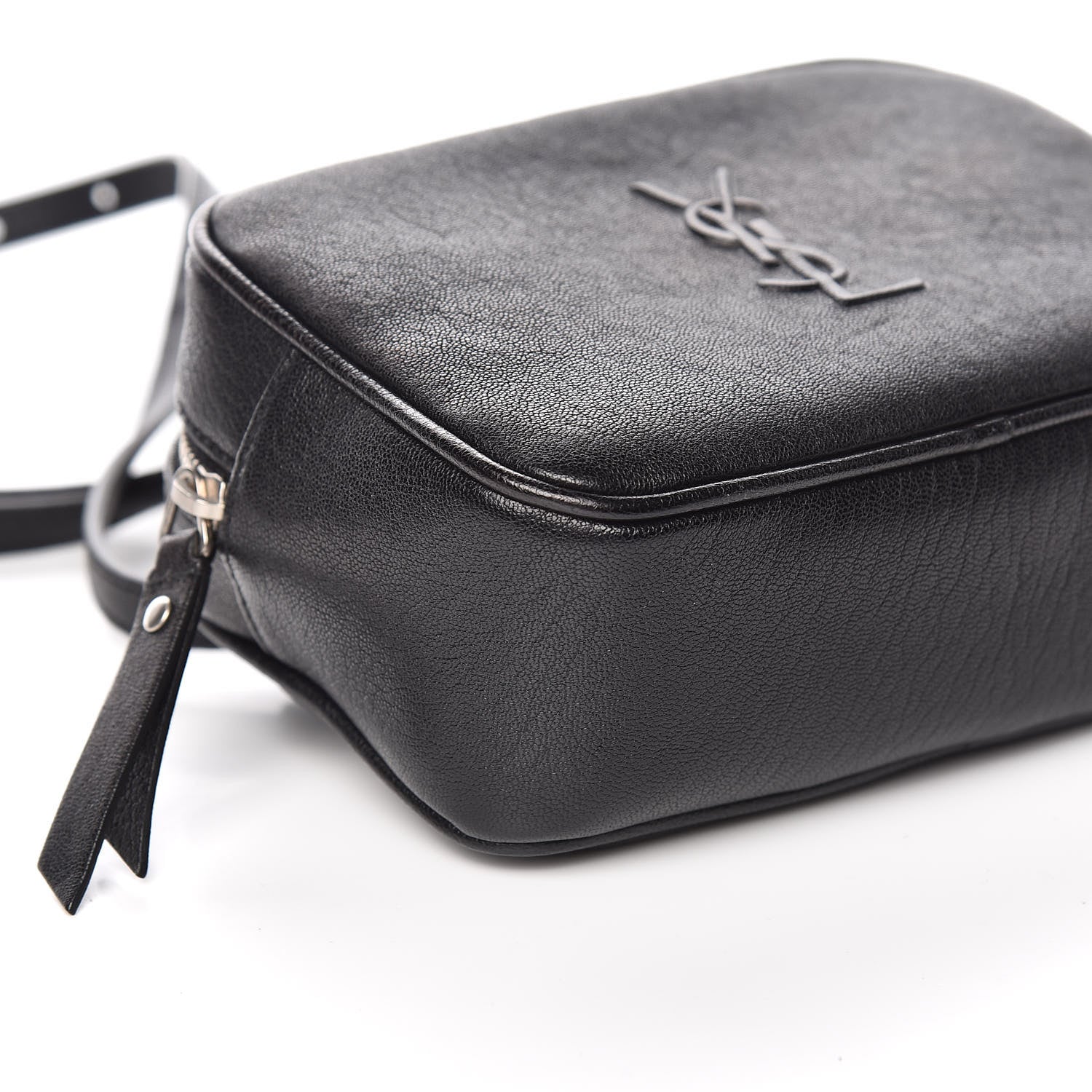 Saint Laurent Lambskin Monogram Lou Belt Bag Black 8 of 10