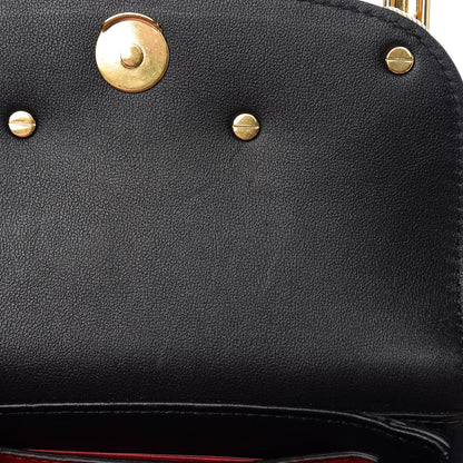 Valentino Garavani Calfskin Small Supervee Crossbody Bag Black 7 of 10