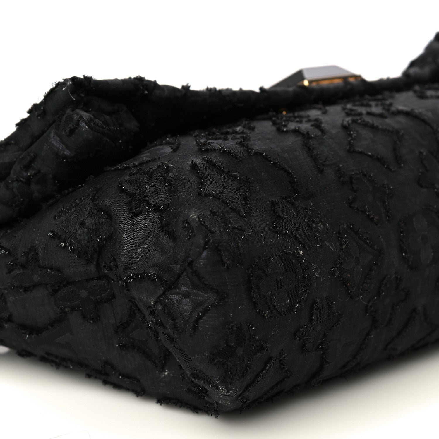 Louis Vuitton Lurex Quilted Monogram Altair Clutch Black 9 of 23