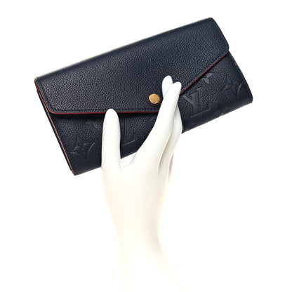 Louis Vuitton Empreinte Sarah Wallet NM Marine Rouge 2 of 9
