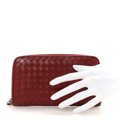 Bottega Veneta Nappa Intrecciato Zip Around Wallet Eclipse 2 of 7