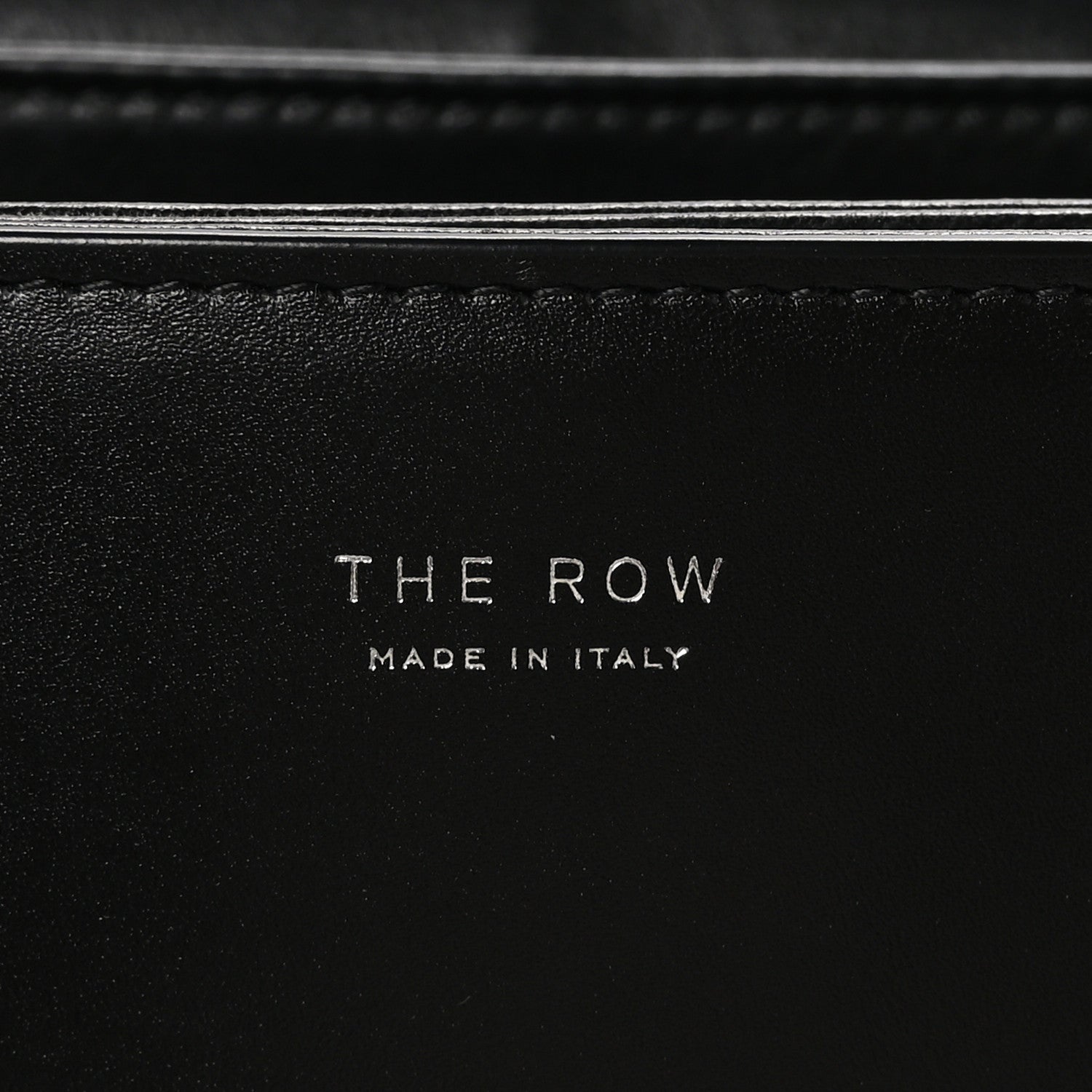 The Row Polished Saddle Calfskin Sofia 8.75 Shoulder Bag Black 6 of 9