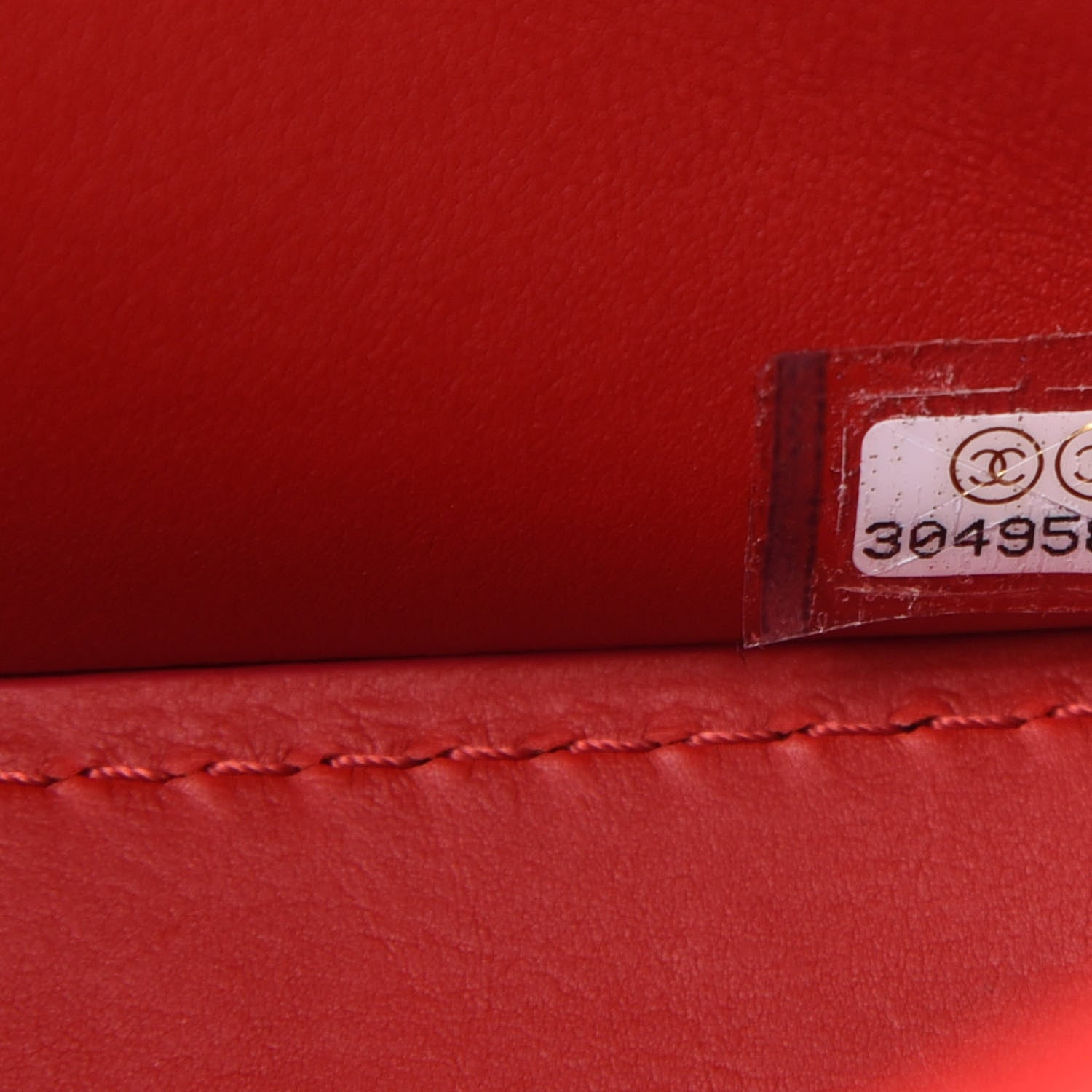 Chanel Calfskin Quilted Nailed CC Flap Bag Red 9 of 12