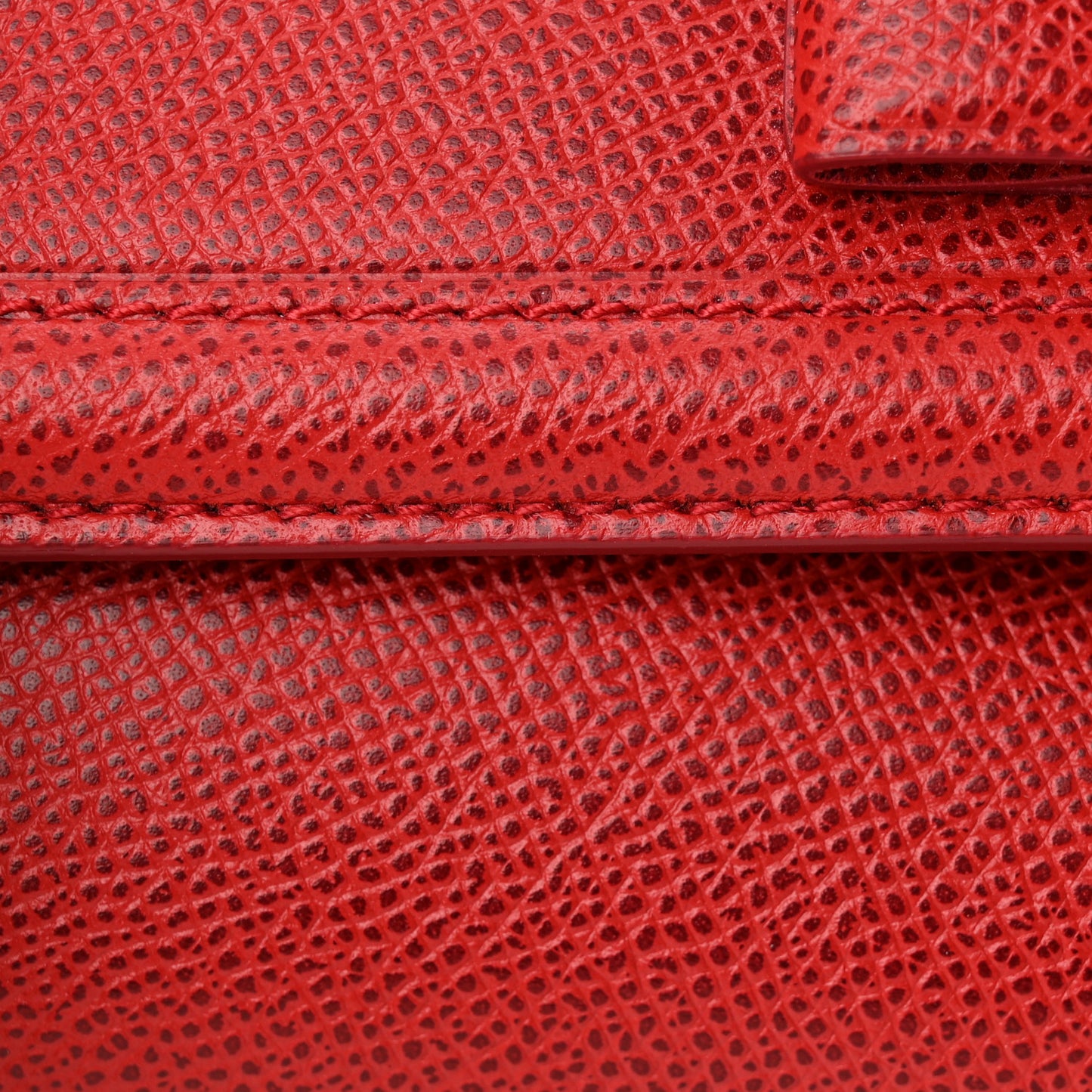 Hammered Calfskin Vara Bow Minibag Red
