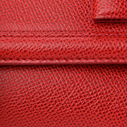 Salvatore Ferragamo Hammered Calfskin Vara Bow Minibag Red 11 of 11