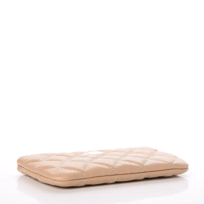 Chanel Caviar Quilted Small Cosmetic Case Beige 4 of 8