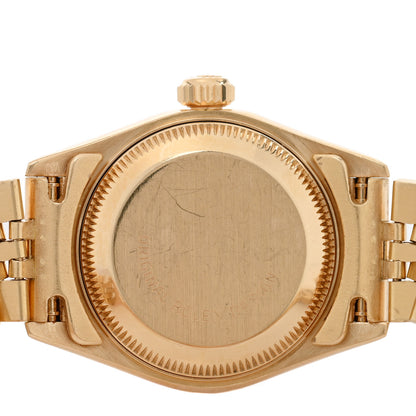 Rolex 18K Yellow Gold 26mm Oyster Perpetual Datejust Watch Champagne 69178 4 of 5