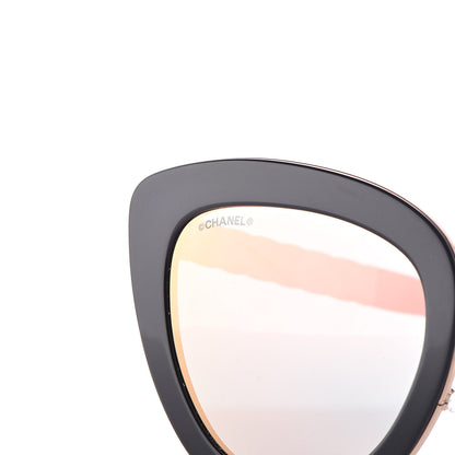 Chanel Cat Eye Quilted Sunglasses 5368 Black Pink 5 of 11