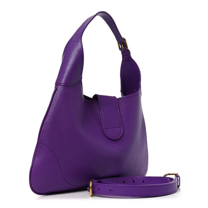 Gucci Goatskin Medium Aphrodite Shoulder Bag Shine Purple 3 of 10