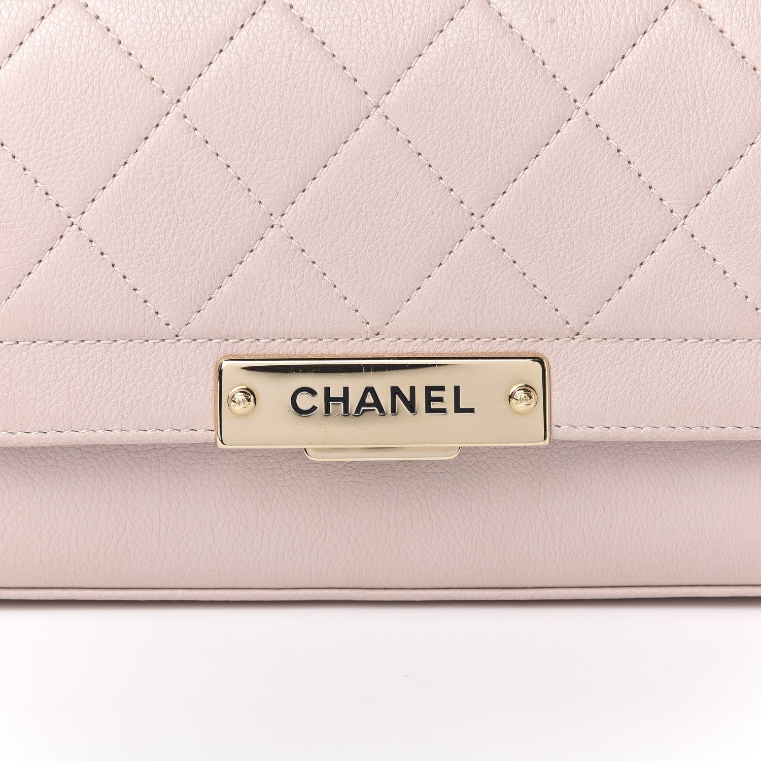 Chanel Grained Calfskin Quilted Small Label Click Flap Bag Pink 10 of 10