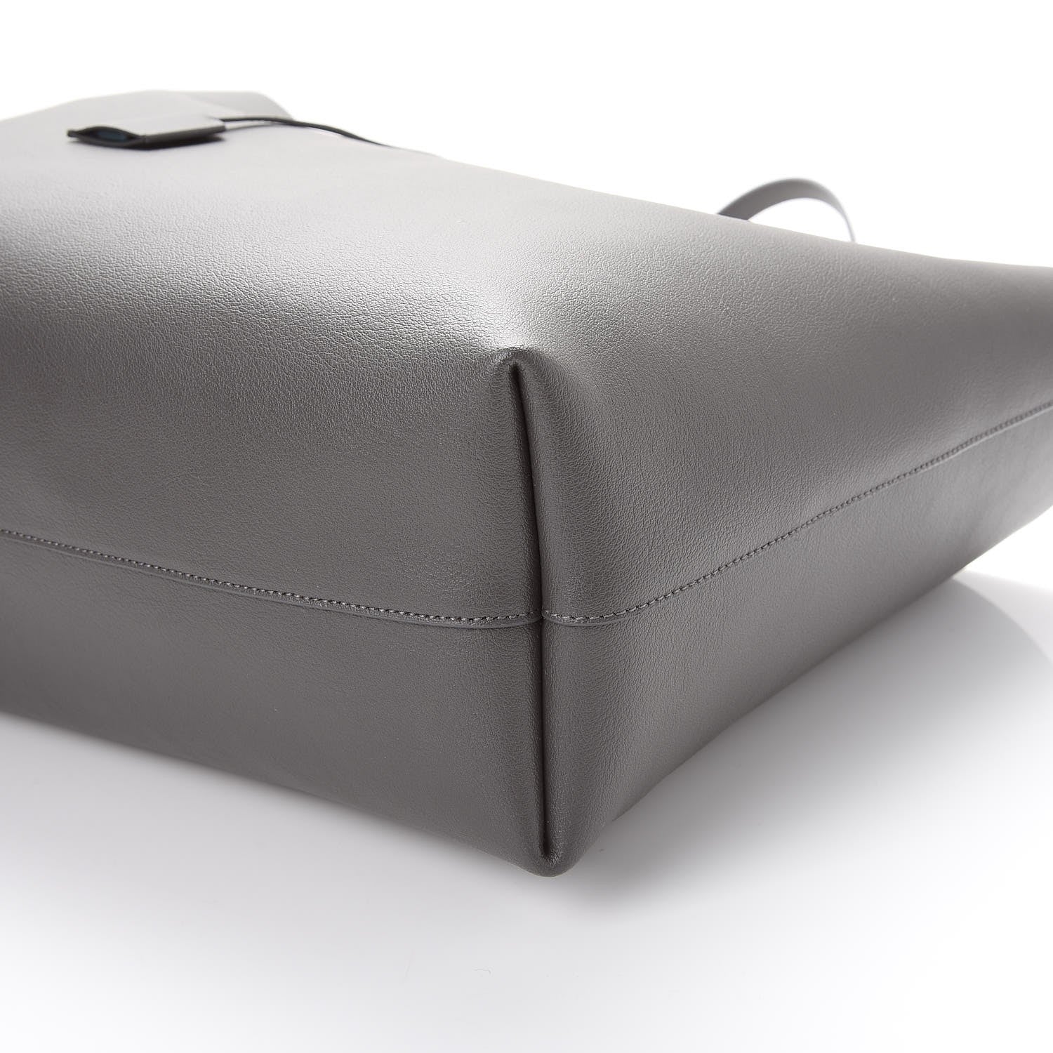 Saint Laurent Calfskin Large Shopping Tote Storm 13 of 14