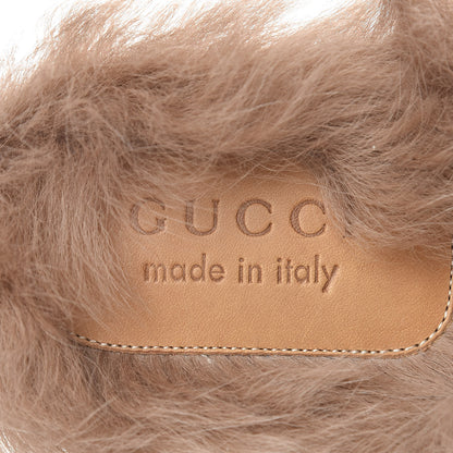 Gucci Calfskin Fur Mens Princetown Slippers 6 Black 7 of 8