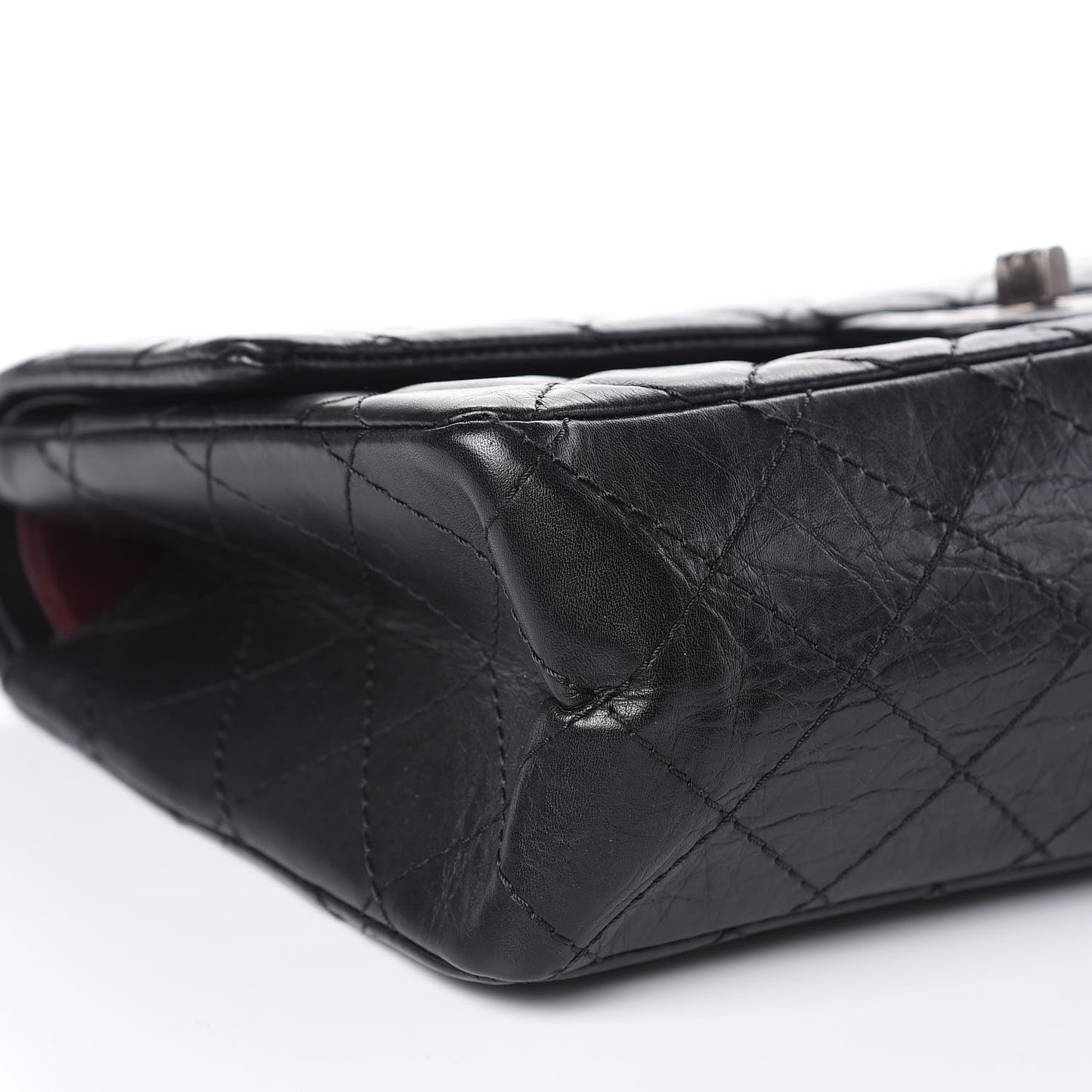 Aged Calfskin Quilted 2.55 Reissue 226 Flap Dark Grey