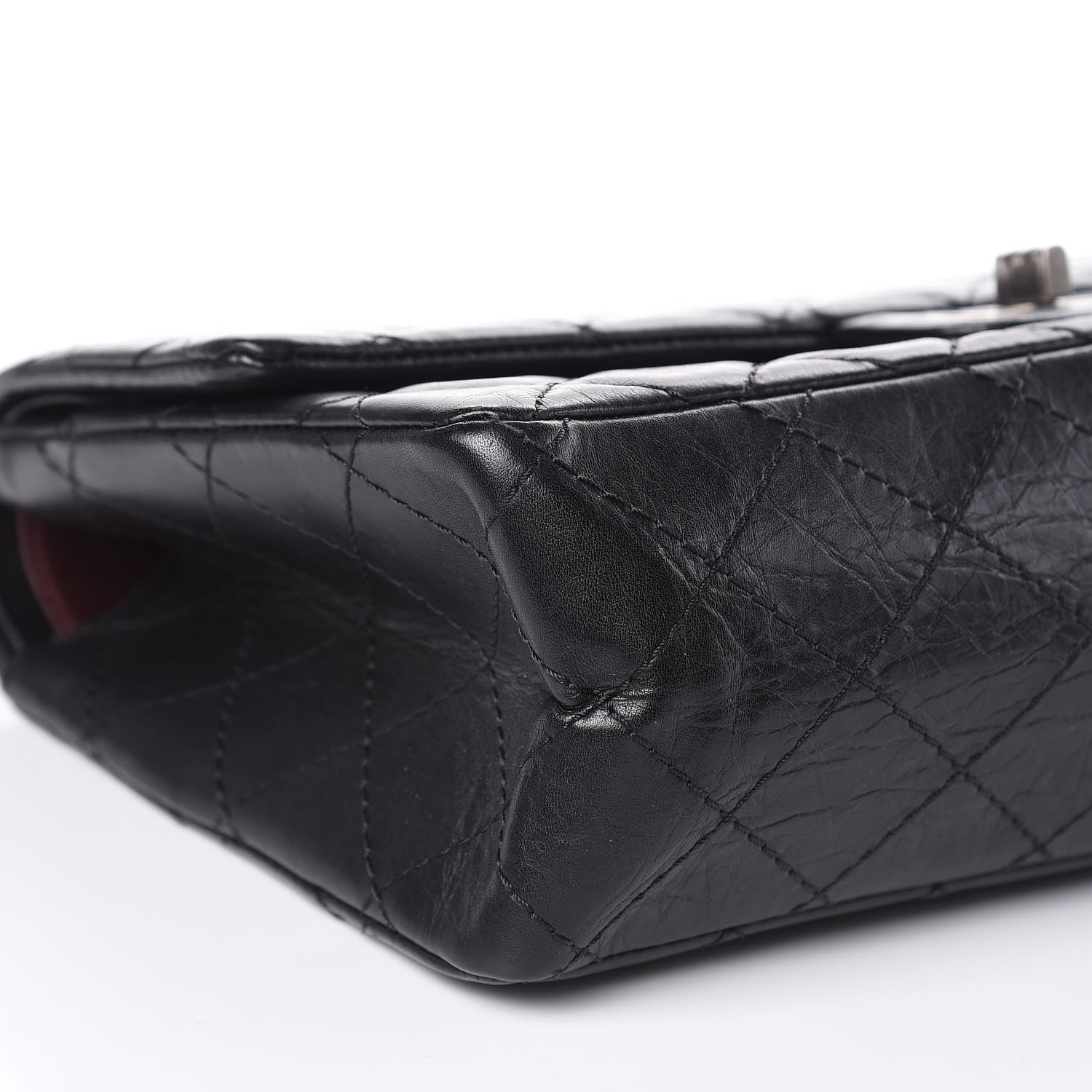 Chanel Aged Calfskin Quilted 2.55 Reissue 226 Flap Dark Grey 8 of 12