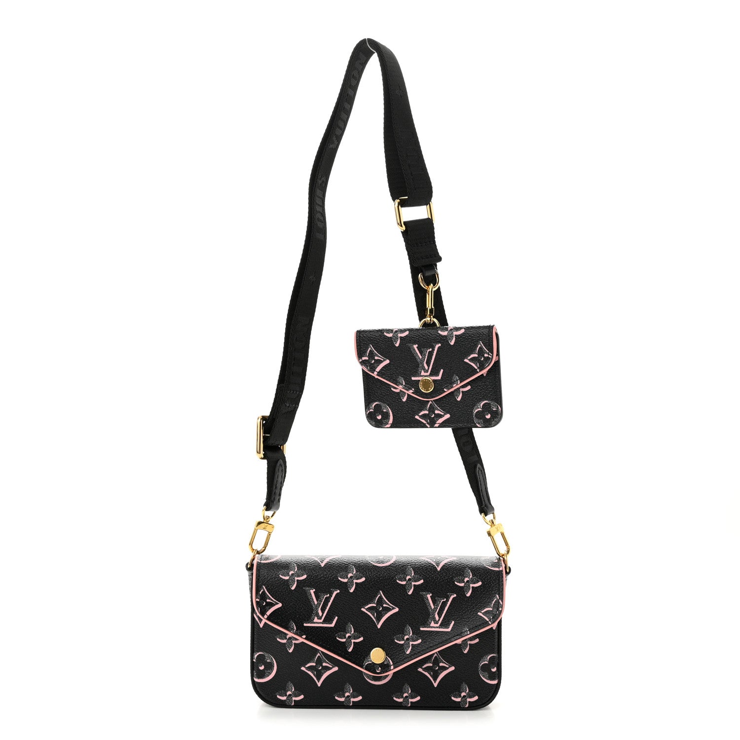 Louis Vuitton LOUIS VUITTON Monogram Fall For You Felicie Strap & Go Black 1 of 10