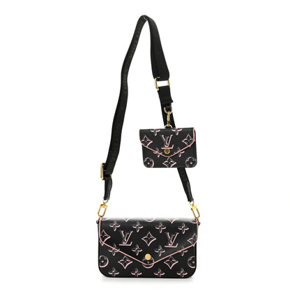 Louis Vuitton LOUIS VUITTON Monogram Fall For You Felicie Strap & Go Black 1 of 10