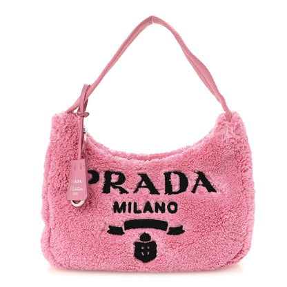 Prada Terry Cloth Mini Re-Edition 2000 Bag Petalo Black 1 of 10