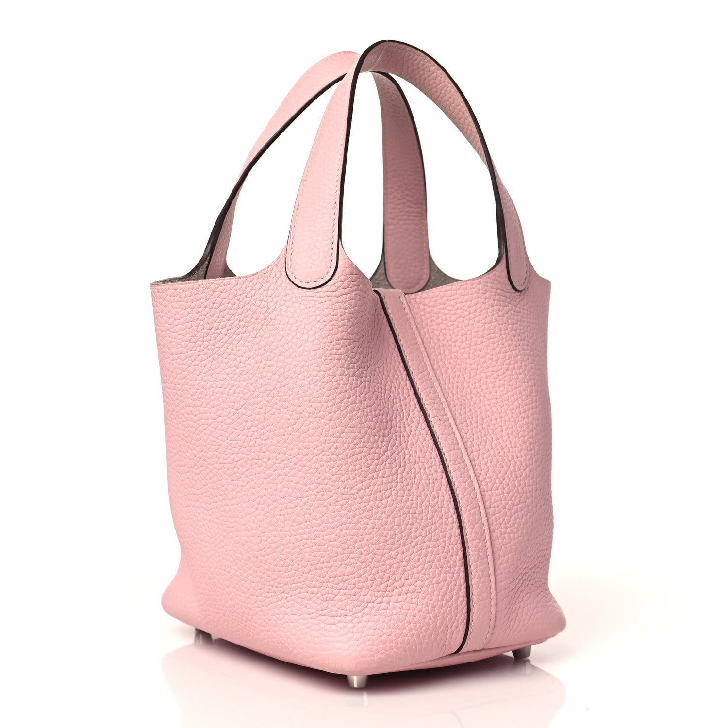 Hermes Taurillon Clemence Picotin Lock 18 PM Rose Sakura 3 of 10