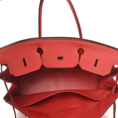 Hermes Taurillon Clemence Birkin 40 Bougainvillea 28 of 39