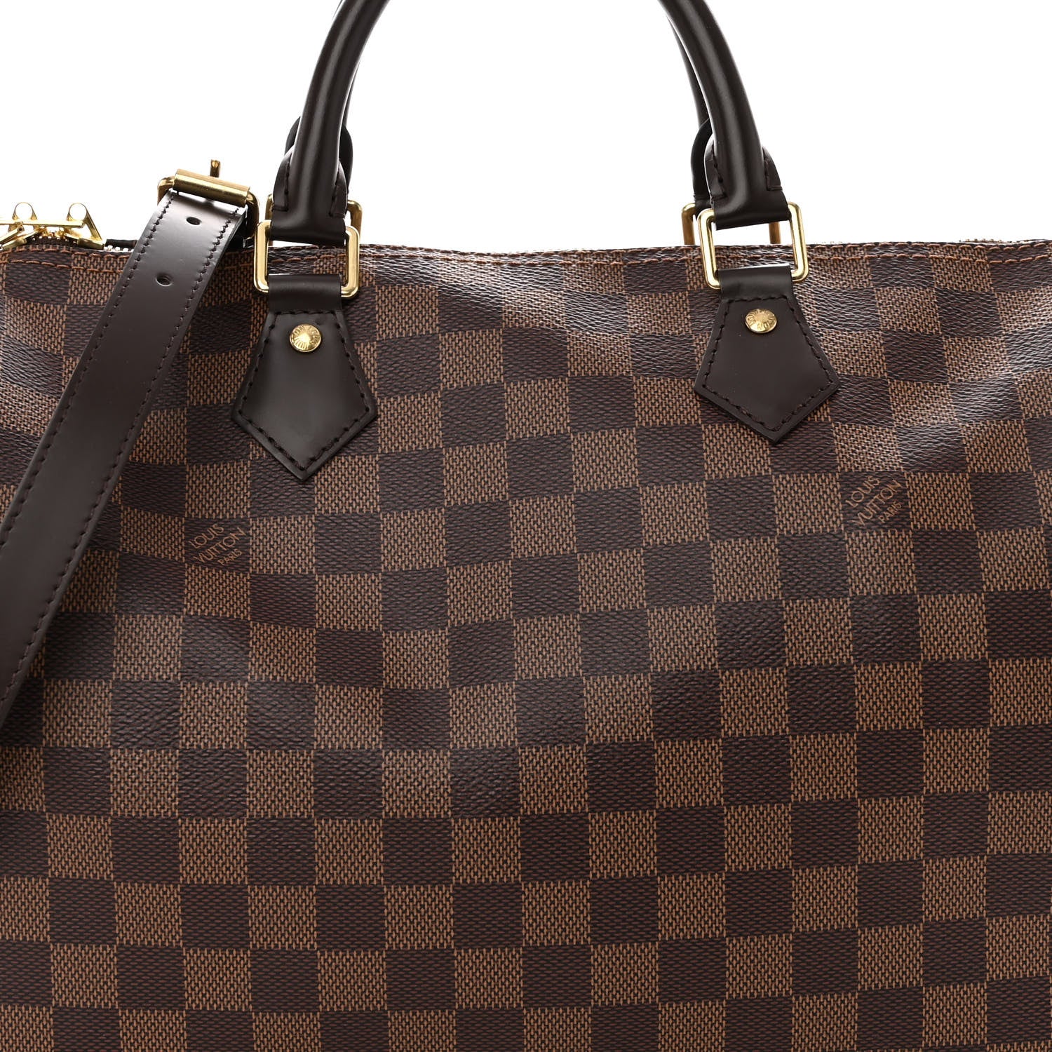 Louis Vuitton Damier Ebene Speedy Bandouliere 30 7 of 9
