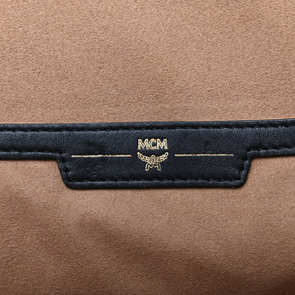 MCM Calfskin Embossed Medium M Moment Backpack Black 6 of 12