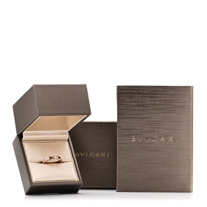 Bulgari 18K Rose Gold Diamond Serpenti Viper Ring 54 6.75 6 of 6