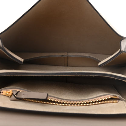 Chloe Calfskin Suede Medium Faye Shoulder Bag Motty Grey 5 of 11