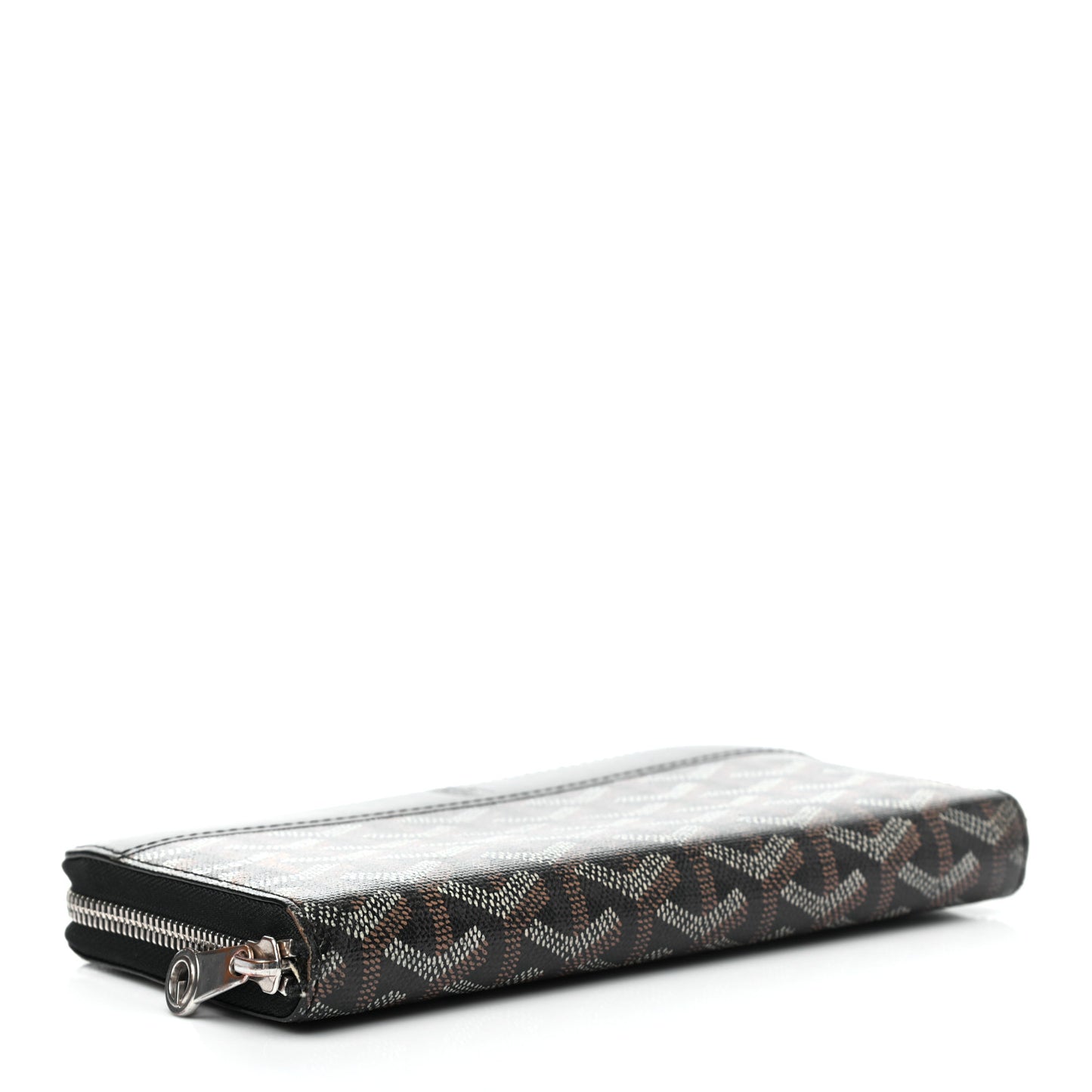 Goyardine Matignon Zip Around GM Wallet Black