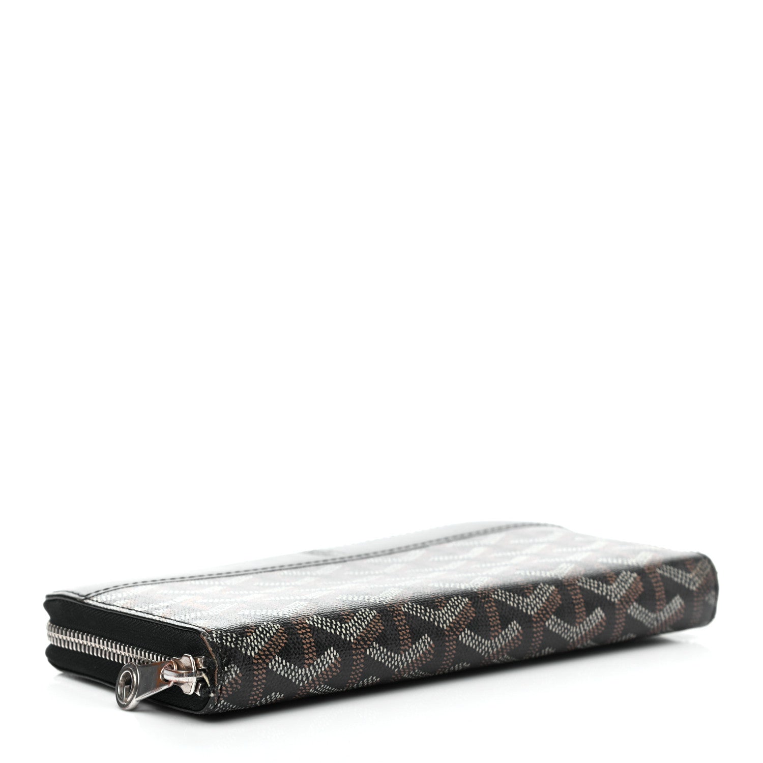 Goyard Goyardine Matignon Zip Around GM Wallet Black 4 of 9