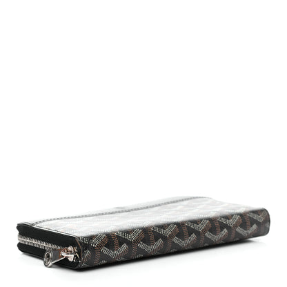 Goyard Goyardine Matignon Zip Around GM Wallet Black 4 of 9