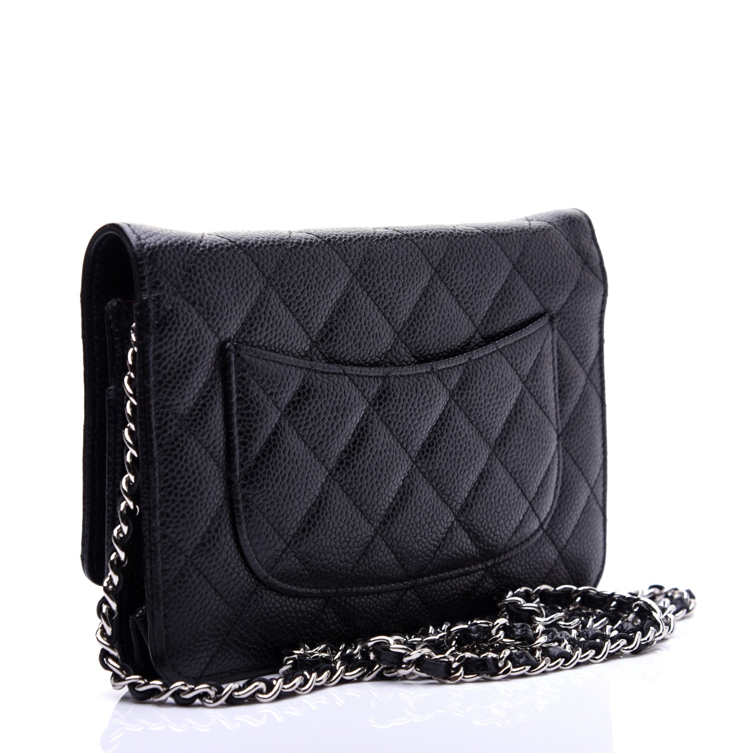 Chanel Caviar Quilted Wallet On Chain WOC Black 3 of 12