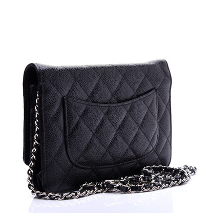 Chanel Caviar Quilted Wallet On Chain WOC Black 3 of 12