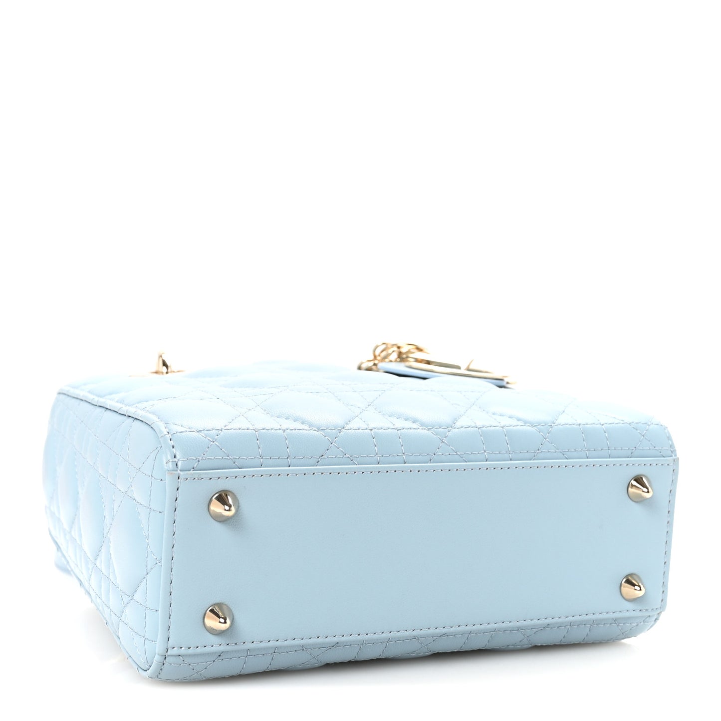 Lambskin Cannage Small My ABCDior Lady Dior Cloud Blue
