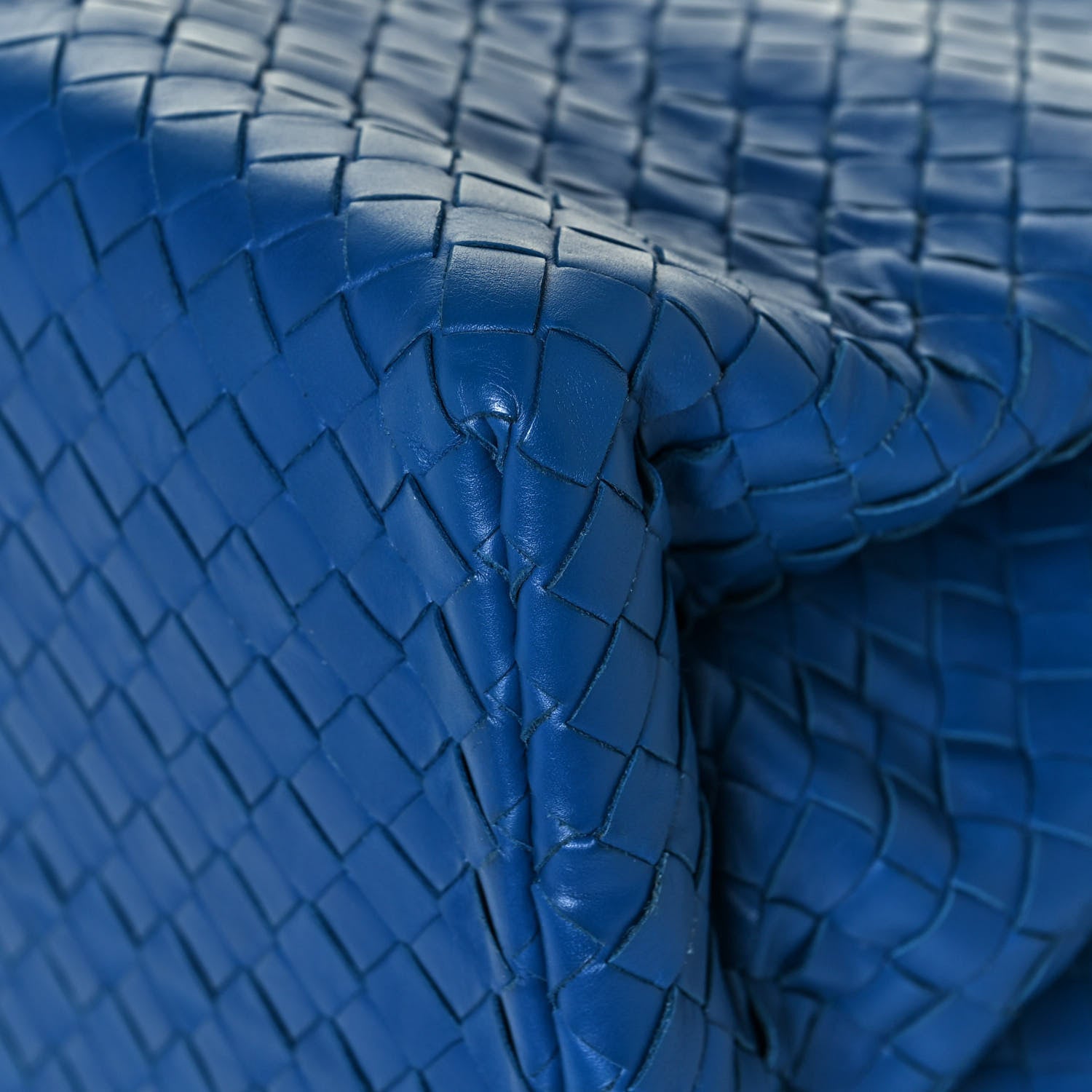 Bottega Veneta Light Calf Intrecciato Medium Roma Signal Blue 8 of 10