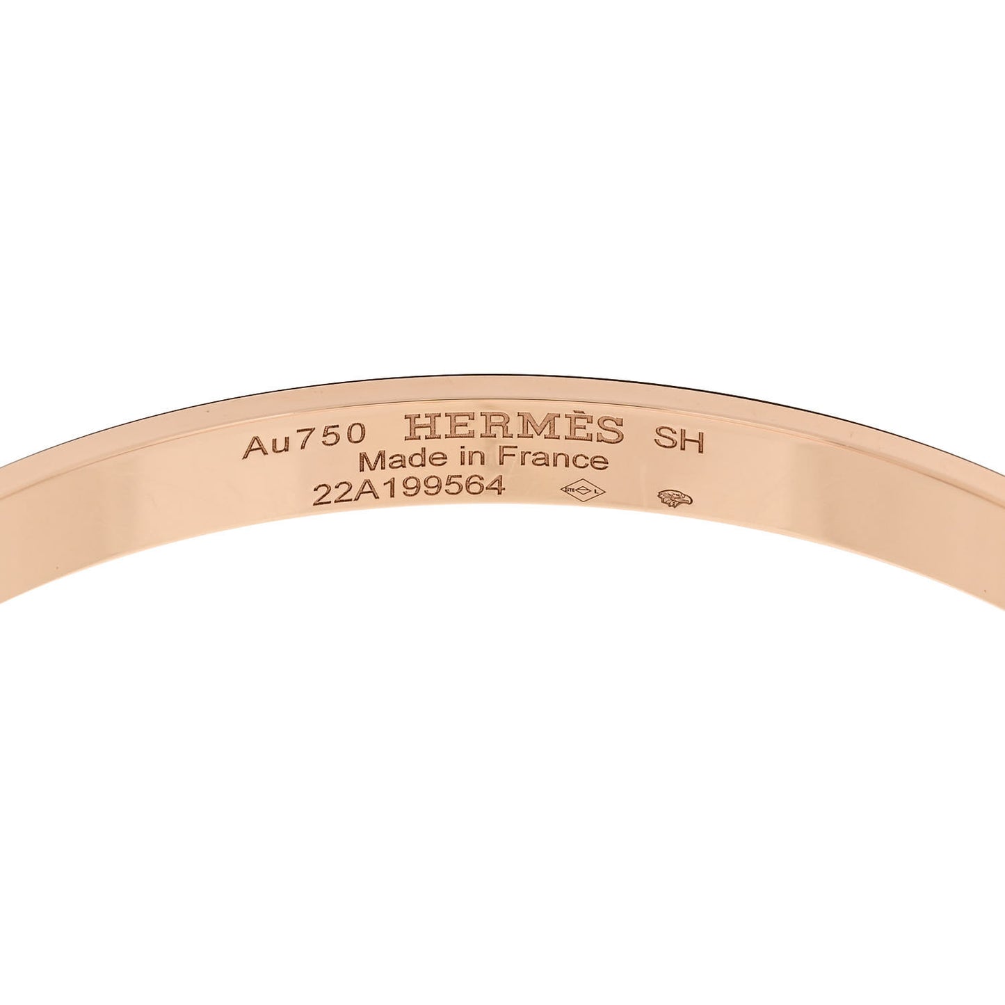 18K Rose Gold Diamond PM Kelly Bracelet SH