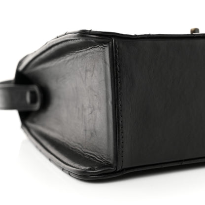 Chanel Lambskin Stitched Shoulder Flap Bag Black 11 of 18